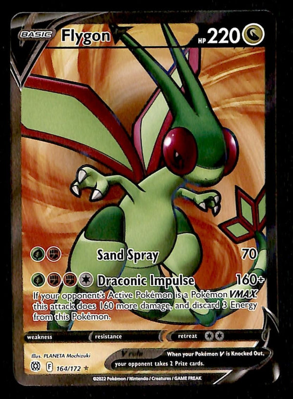 Flygon V Full Art Brilliant Stars 164/172, NM Pokemon Card