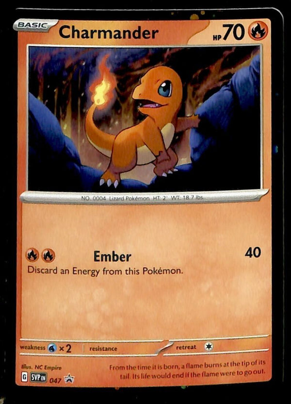 Charmander Holo Black Star Promo SVP 047, NM Pokemon Card