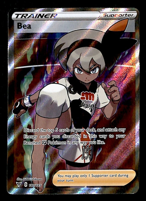 Bea Full Art Trainer Vivid Voltage 180/185, NM Pokemon Card Bea Full Art Trainer Vivid Voltage 180/185, NM Pokemon Card