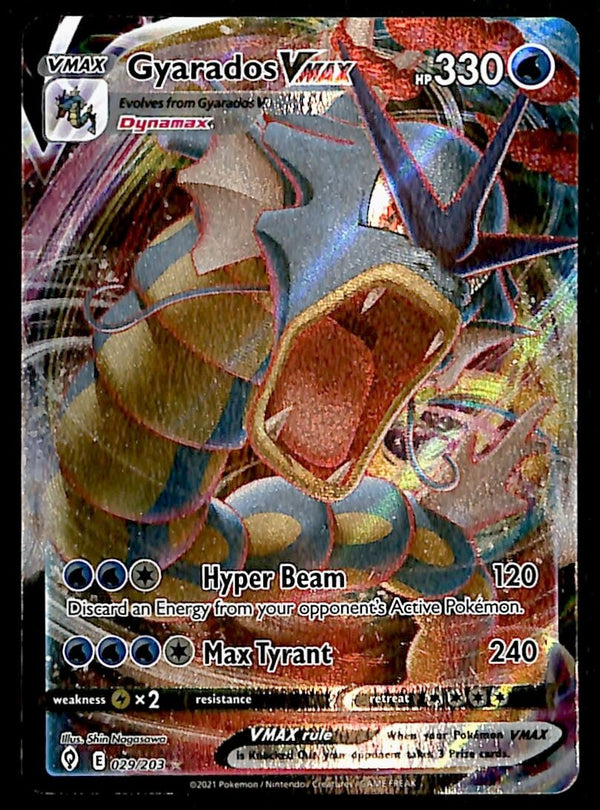 Gyarados VMAX Ultra Rare Evolving Skies 029/203, NM Pokemon Card