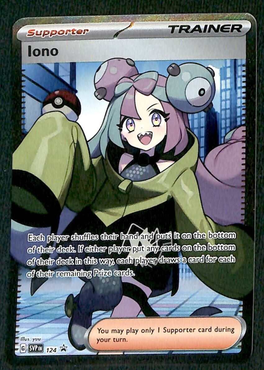 Iono Full Art Promo SVP 124, NM Pokemon Card