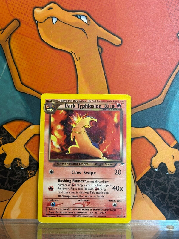 Dark Typhlosion Holo Neo Destiny VG, 10/105 Pokemon Card