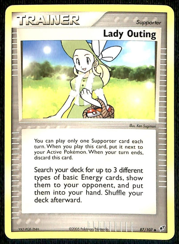 Lady Outing EX Deoxy NM, 87/107 Pokemon Card