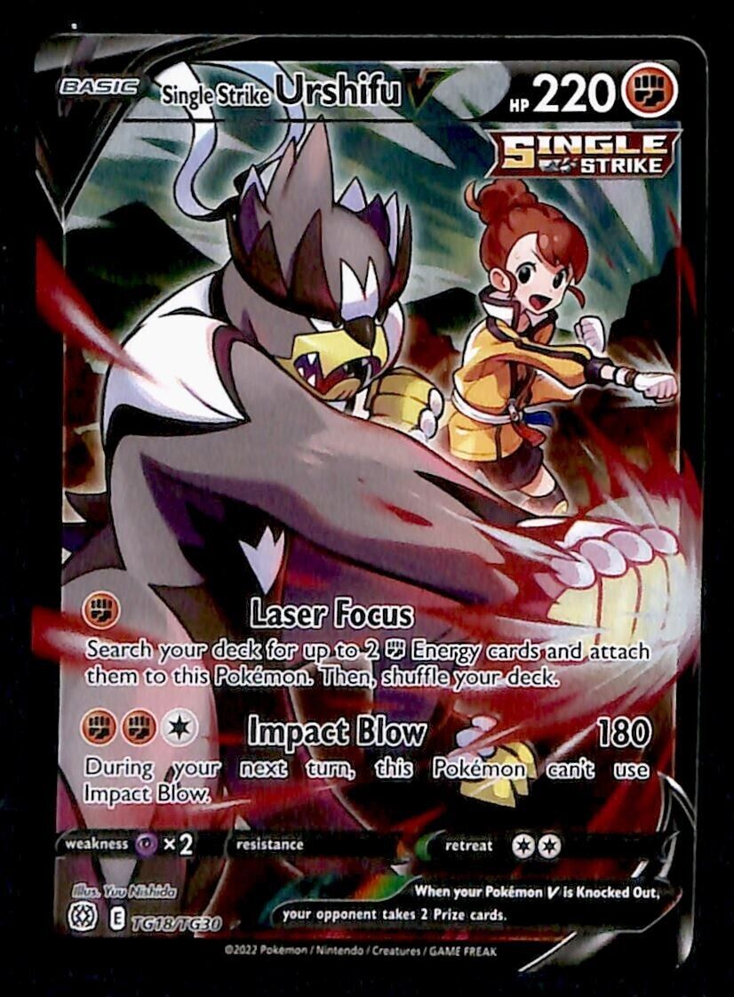 Urshifu V Trainer Gallery Brilliant Stars TG18/TG30, NM Pokemon Card