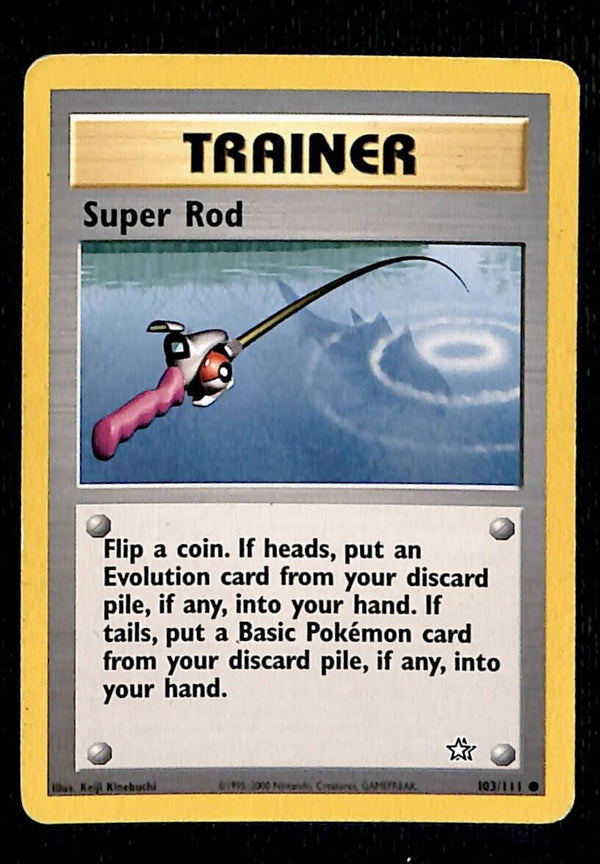 Super Rod Neo Genesis VG, 103/111 Pokemon Card