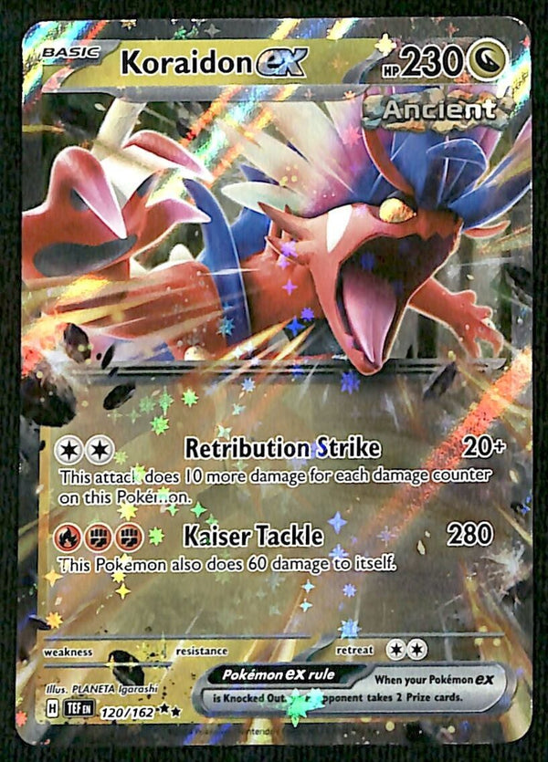 Koraidon ex Ultra Rare Temporal Forces 120/162, NM Pokemon Card Koraidon ex Ultra Rare Temporal Forces 120/162, NM Pokemon Card