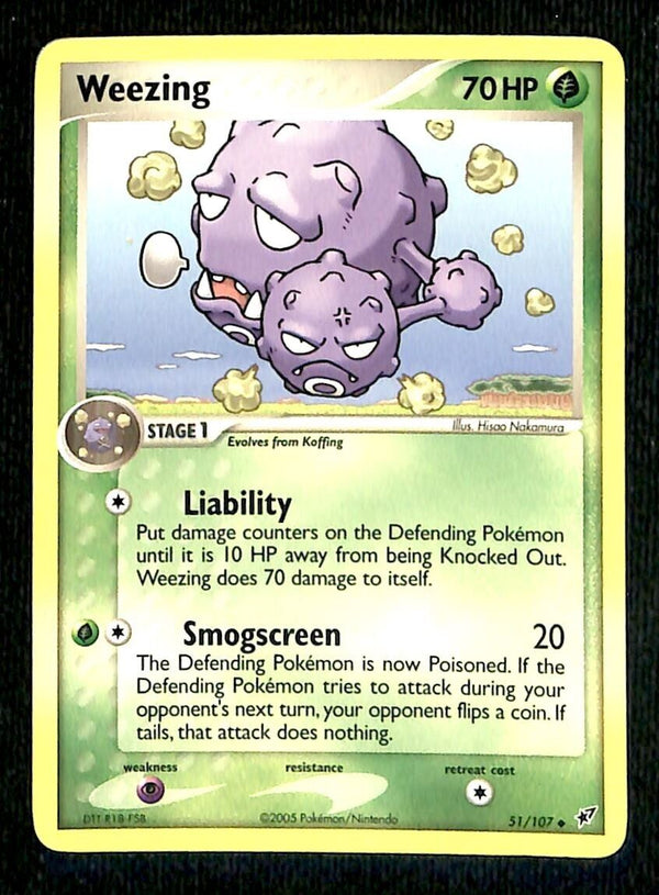 Koffing EX Deoxy NM, 62/107 Pokemon Card