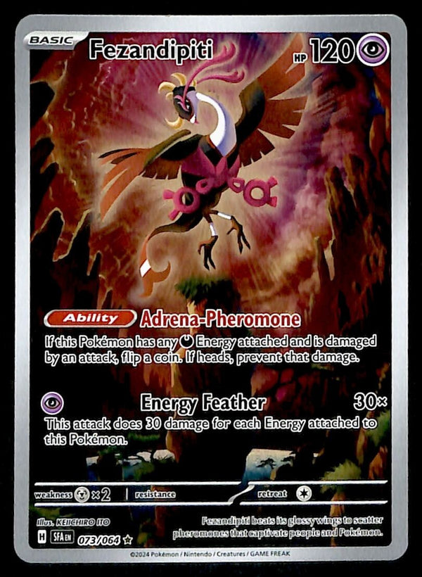 Fezandipti Illustration Rare Shrouded Fable 073/064, NM Pokemon Card