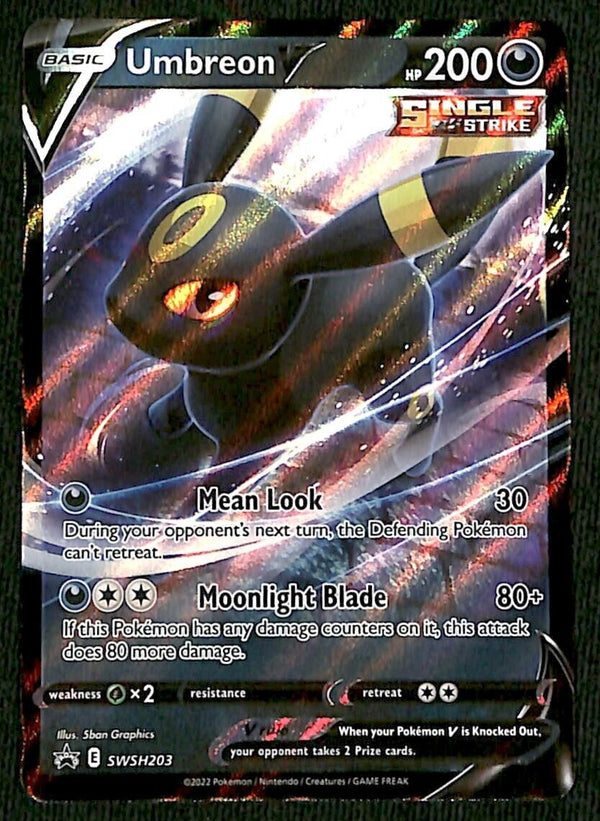 Umbreon V Promo SWSH203, NM Pokemon Card