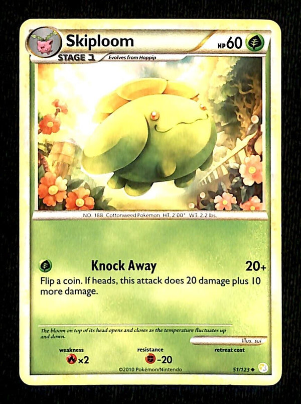 Skiploom Heartgold & Soulsilver EX, 51/123 Pokemon Card