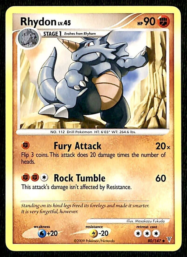 Rhydon Supreme Victors NM, 80/147 Pokemon Card Rhydon Supreme Victors NM, 80/147 Pokemon Card