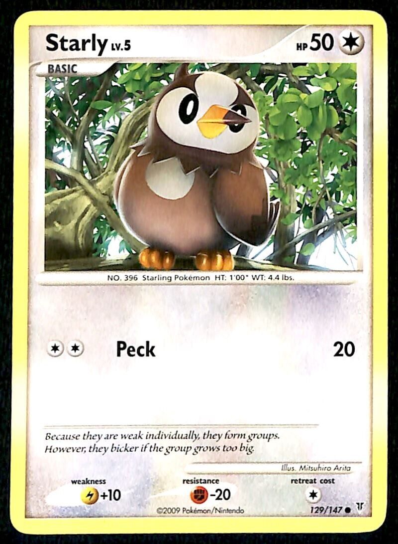 Starly Supreme Victors NM, 129/147 Pokemon Card