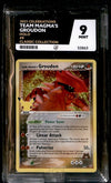 Team Magmas Groudon Celebrations Ace Grading 9, 9/95 Pokemon Card.