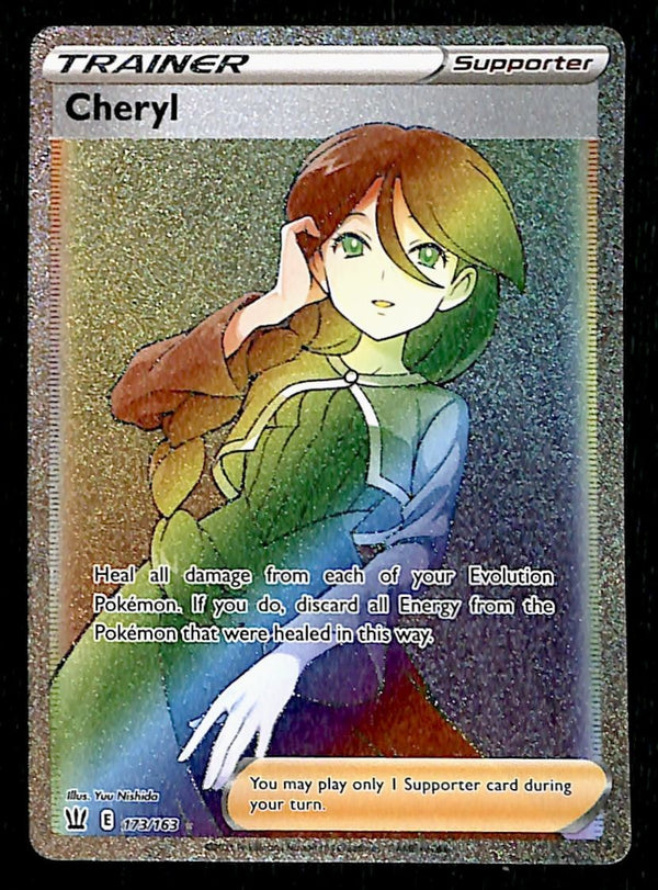Cheryl Rainbow Rare Battle Styles 173/163, NM Pokemon Card