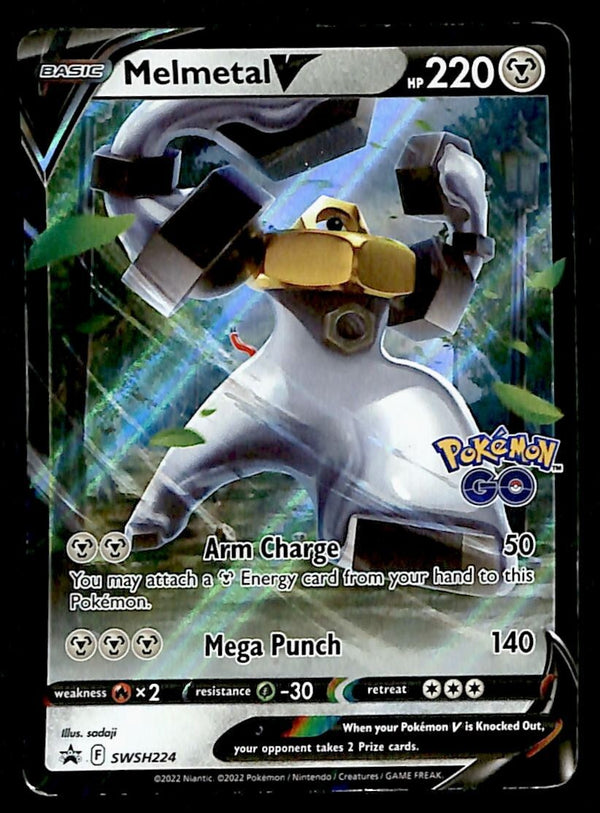 Melmetal V Black Star Promo SWSH224, VG Pokemon Card