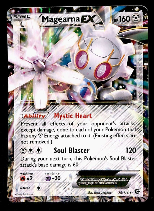 Magearna ex Steam Siege 75/114, VG Pokemon Card