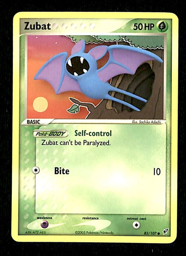 Zubat EX Deoxy NM, 83/107 Pokemon Card