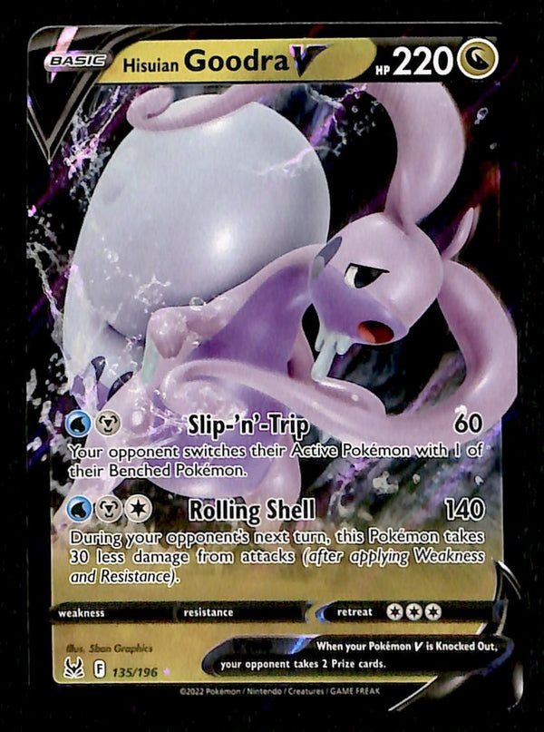Goodra V Ultra Rare Lost Origin 135/196, NM Pokemon Card