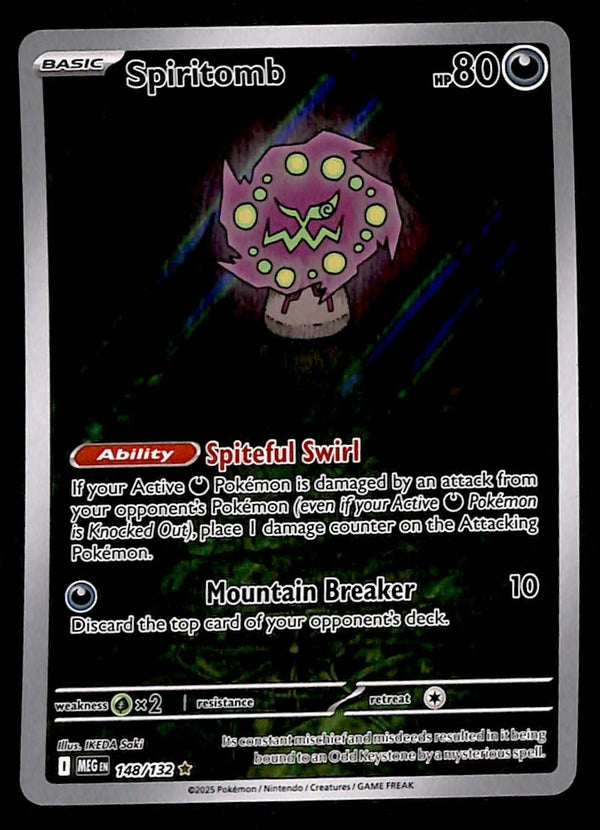 Spiritomb Illustration Rare Mega Evolution MEG 148/132, NM Pokemon Card