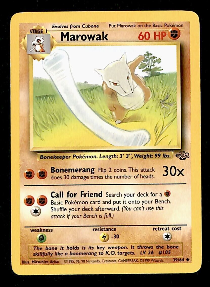 Marowak Jungle EX, 39/64 Pokemon Card