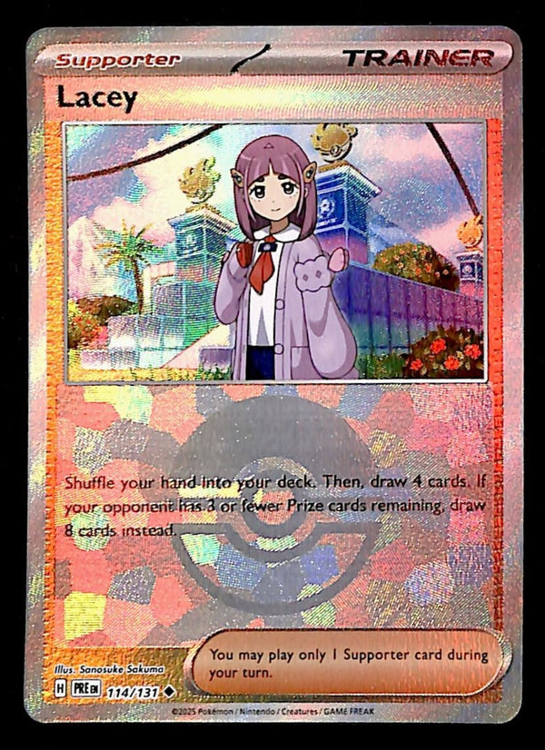 Lacey Pokeball Prismatic Evoloutions 114/131, NM Pokemon Card