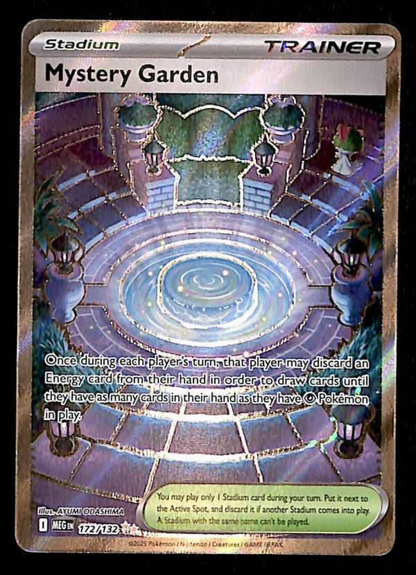 Mystery Garden Full Art Mega Evolution MEG 172/132, NM Pokemon Card