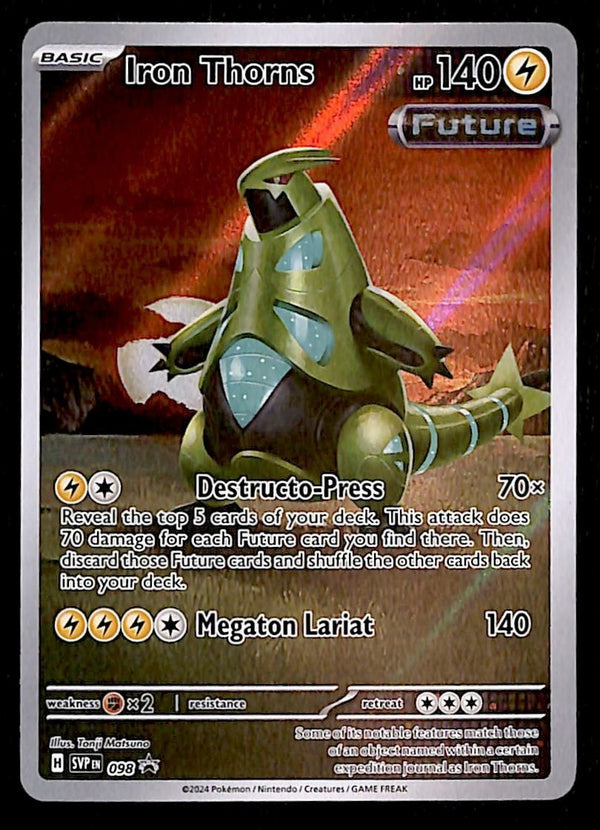 Iron Thorns Illustration Rare Promo SVP 098, NM Pokemon Card