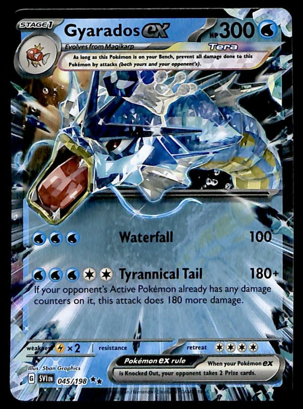 Gyarados ex Scarlet & Violet Base 045/198, NM Pokemon Card