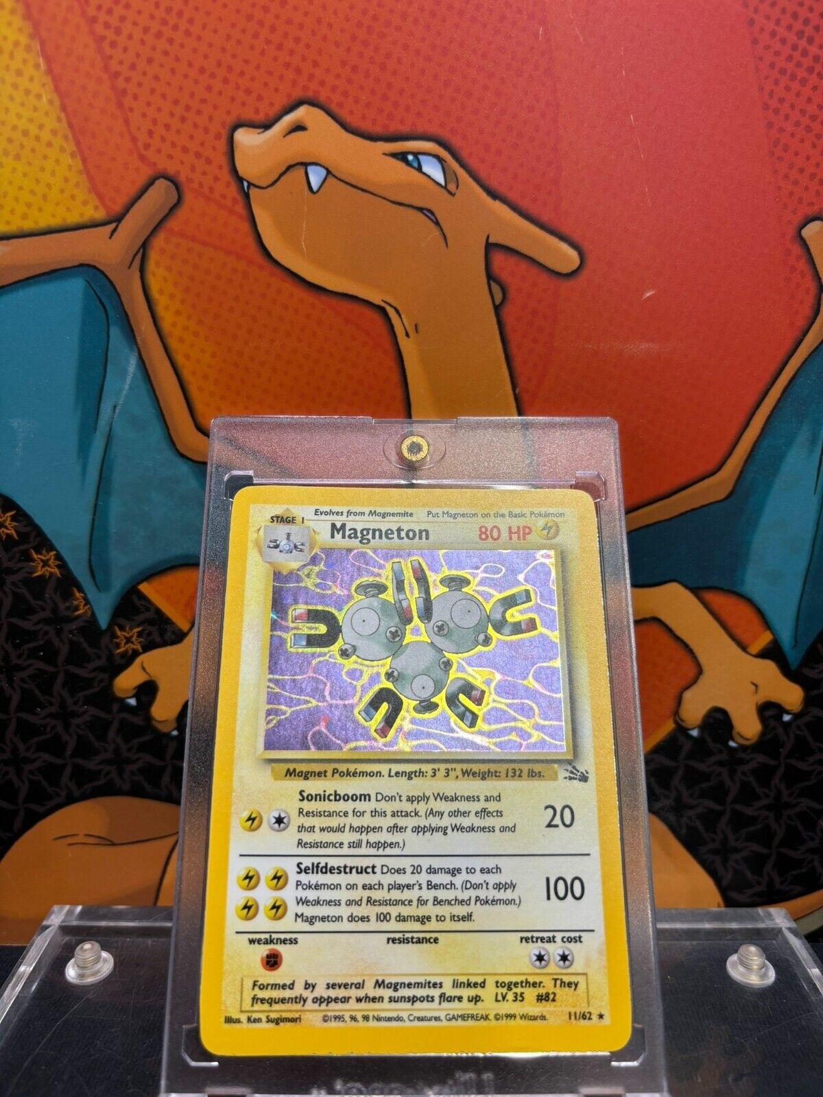 Magneton Holo Fossil 11/62, EX Pokemon Card