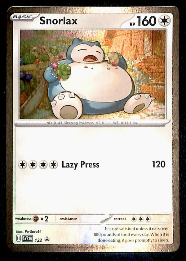 Snorlax Holo Black Star Promo SVP 122, NM Pokemon Card