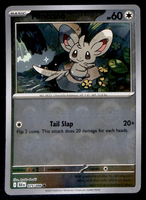Minccino Pokeball Black Bolt 075/086, NM Pokemon Card