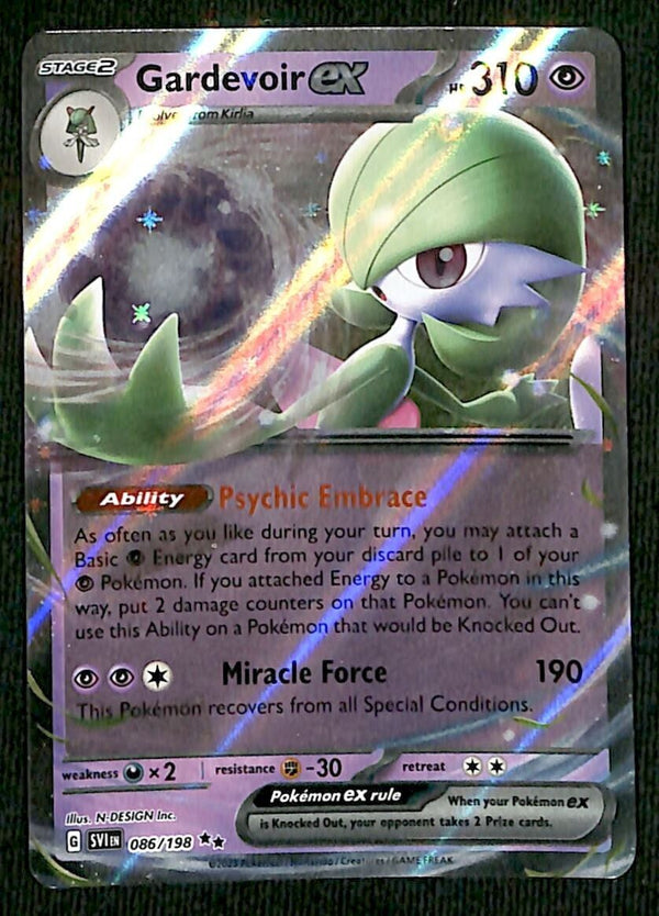 Gardevoir ex Ultra Rare Scarlet & Violet 086/198, NM Pokemon Card Gardevoir ex Ultra Rare Scarlet & Violet 086/198, NM Pokemon Card