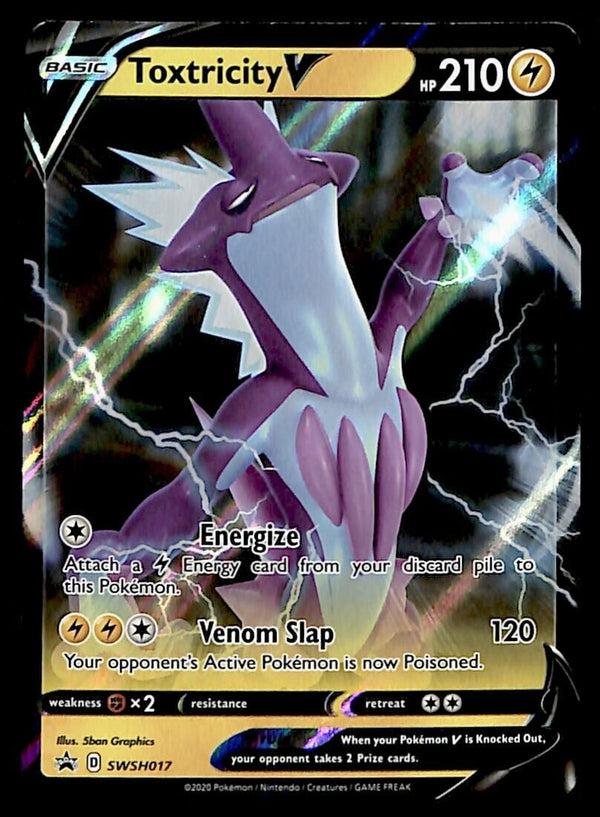 Toxtricity V Black Star Promo SWSH 017, NM Pokemon Card