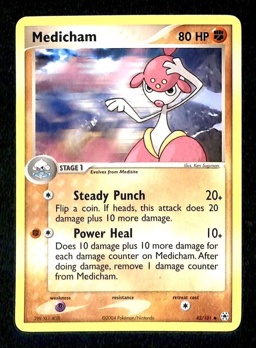 Medicham Hidden Legends NM, 42/101 Pokemon Card