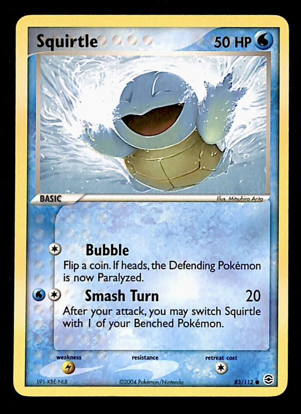 Squirtle Common FireRed & LeafGreen 83/112, NM Pokemon Card