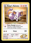 Lt. Surge's Rattata Gym Heroes EX,  82/132 Pokemon Card.