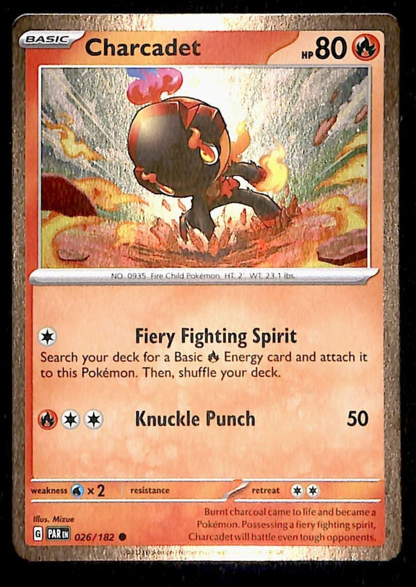Charcader Cosmo Holo Paradox Rift 026/182, NM Pokemon Card