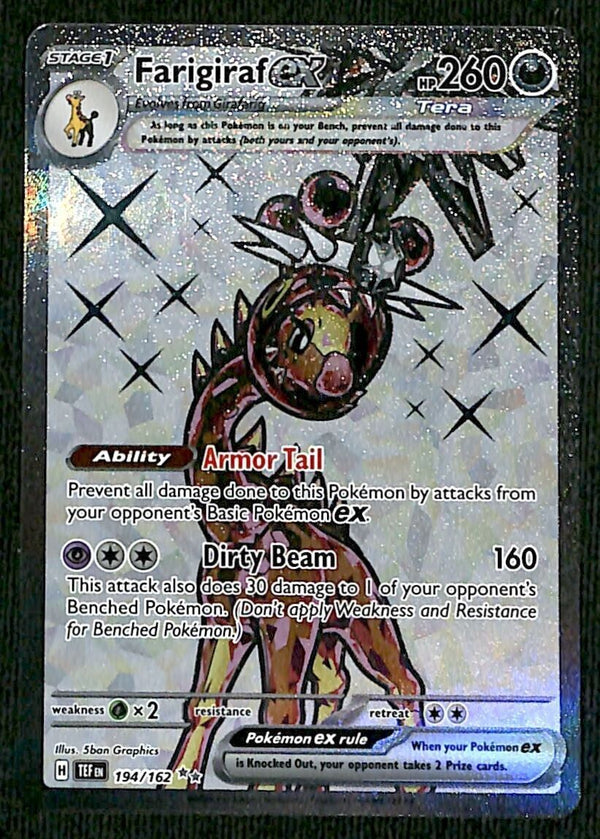 Farigiaraf ex Ultra Rare Temporal Forces 194/162, NM Pokemon Card