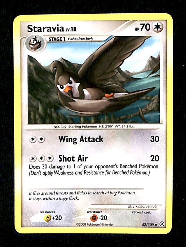 Staravia Stormfront NM, 52/100 Pokemon Card