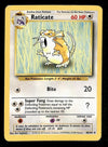Raticate Base Set 1999 Unlimited Print LP, 40/102 Pokemon Card.