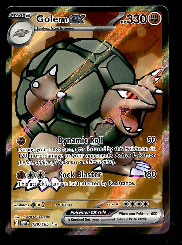 Golem ex Scarlet & Violet 151 189/165, NM Pokemon Card