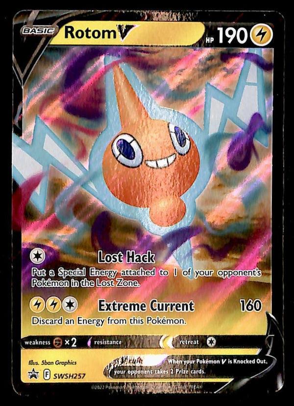 Rotom V Black Star Promo SWSH 257, NM Pokemon Card
