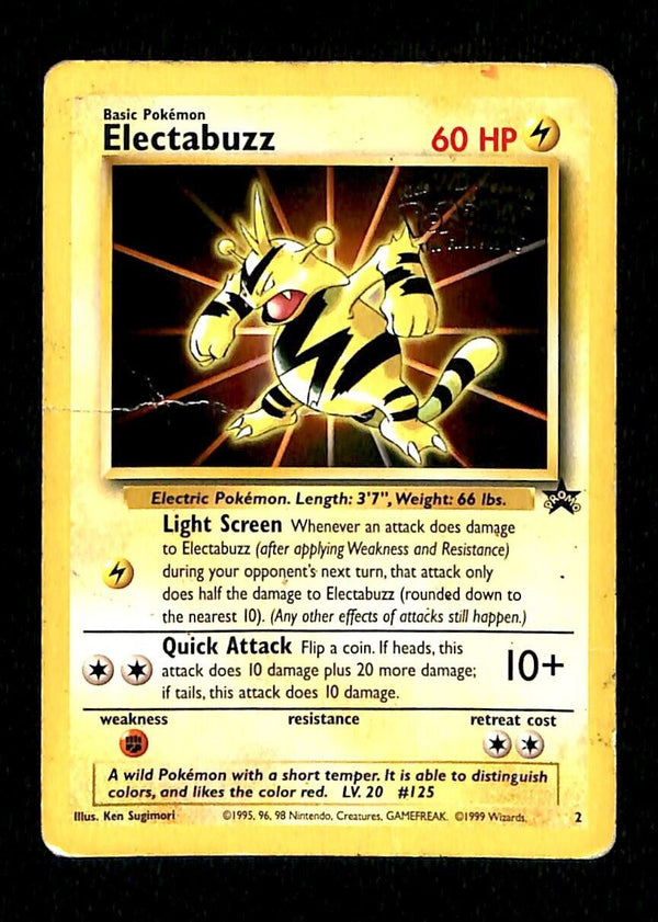 Electabuzz WB Movie Black Star Promo 2, PLAYED Pokemon Card