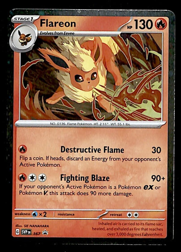 Flareon SVP 167 Promo, NM Pokemon Card