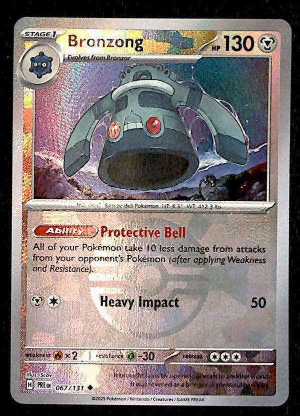 Bronzong Pokeball Prismatic Evoloutions 067/131, NM Pokemon Card