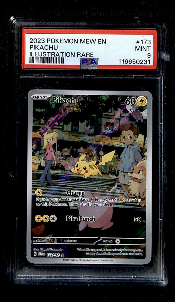 Pikachu Illustration Rare 151 173/165, PSA 9 Pokemon Card