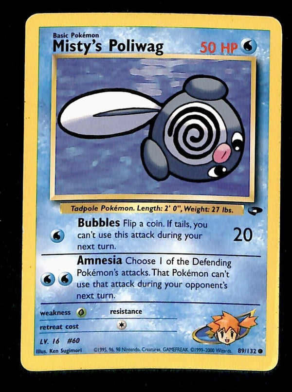 Misty's Poliwag Gym Challenge VG 89/132 Pokemon Card