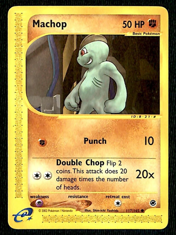 Machop Expedition Base Set EX, 117/165 Pokemon Card