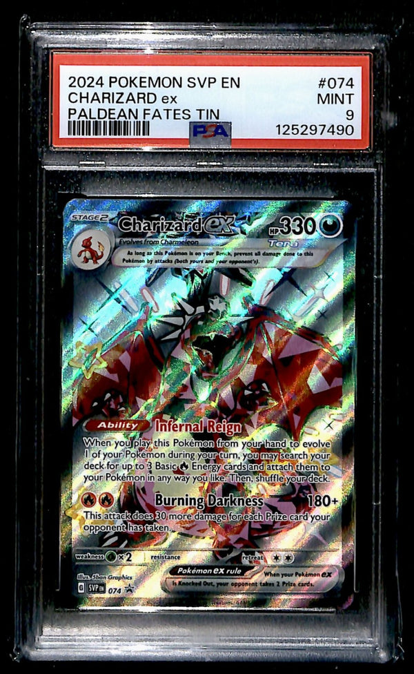 Charizard ex Black Star Promo SVP 074, PSA 9 Pokemon Card