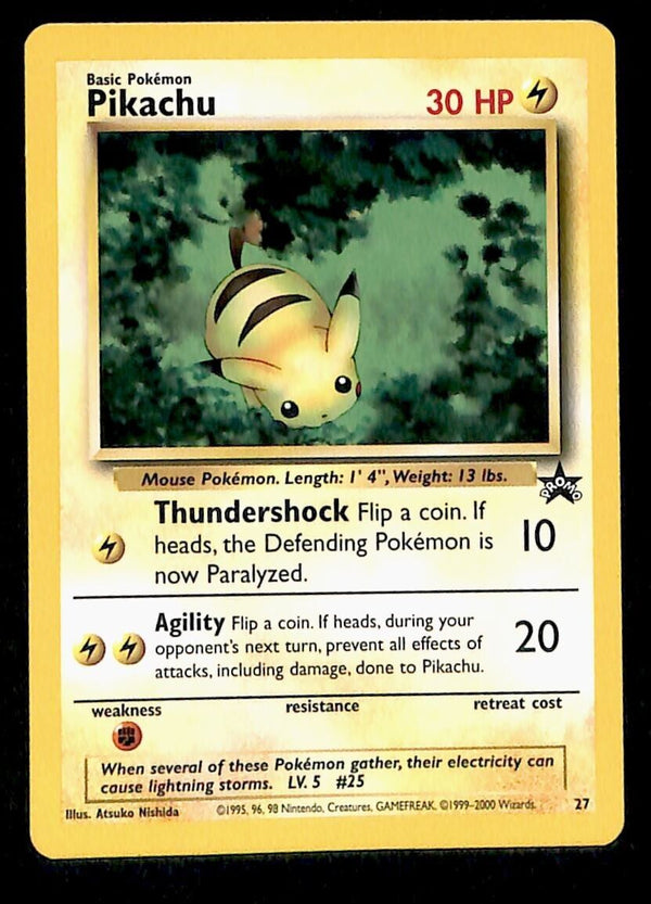 Pikachu Black Star Promo 27, EX Pokemon Card